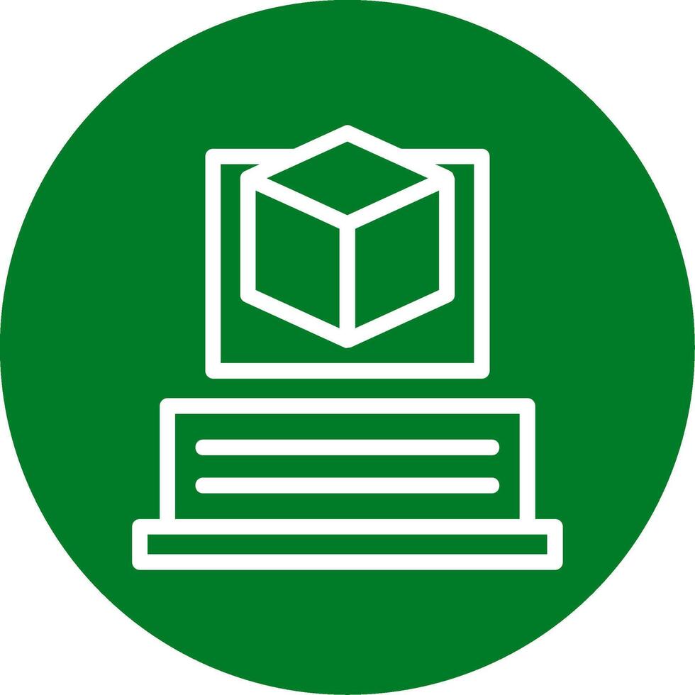 Augmented Reality Outline Circle Icon vector