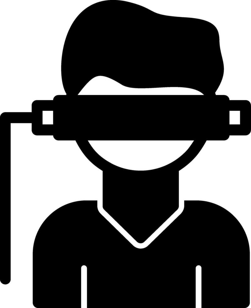 Virtual Reality Glyph Icon vector