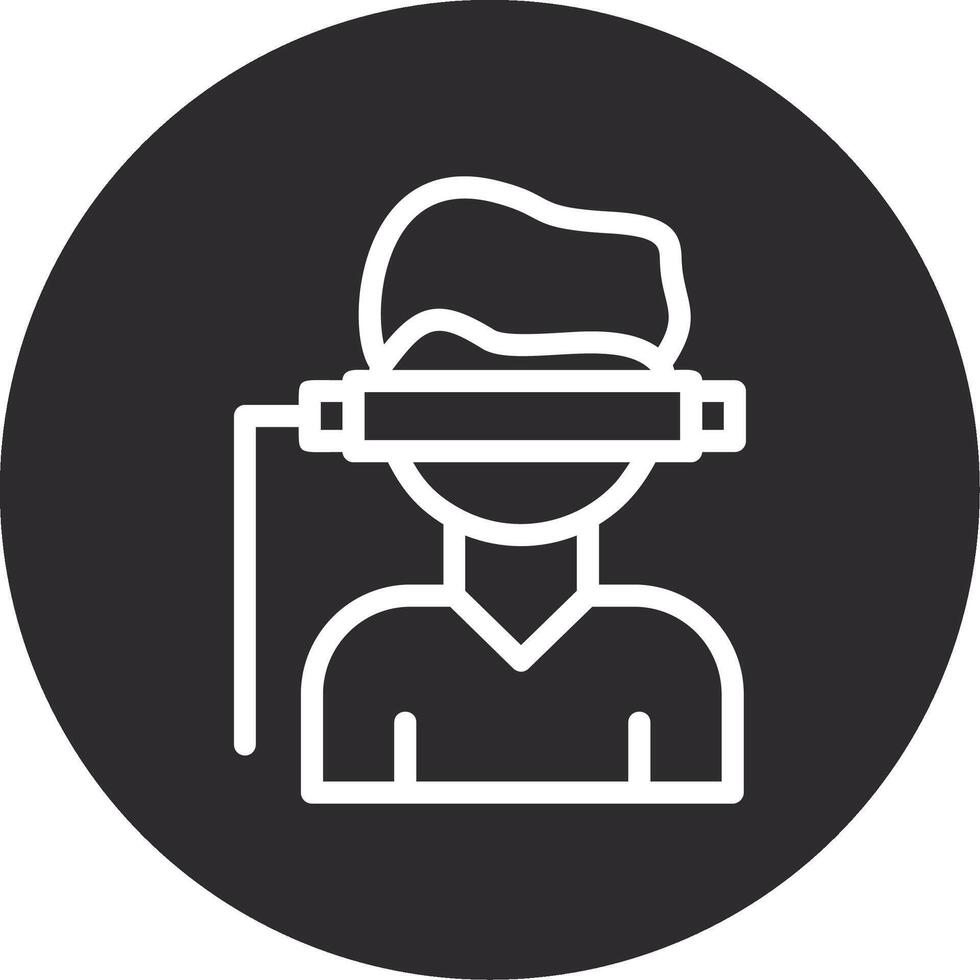 Virtual Reality Inverted Icon vector