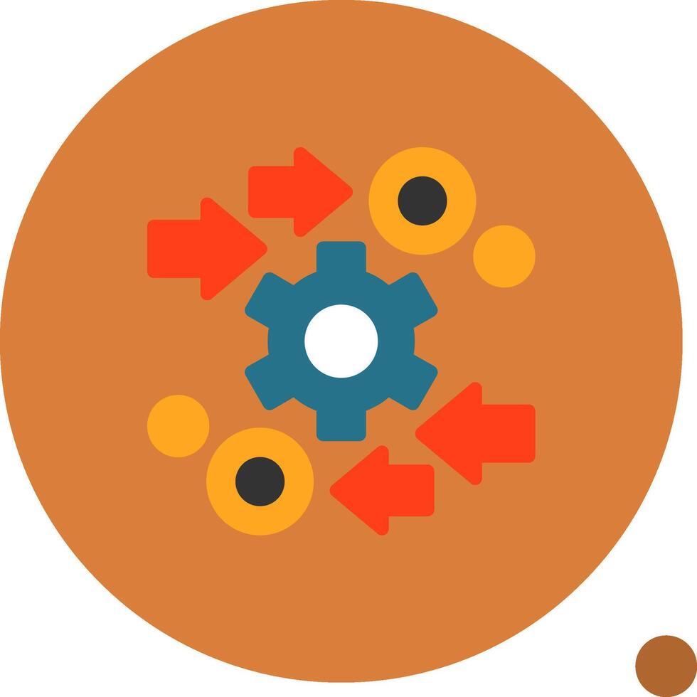 Automation Flat Shadow Icon vector