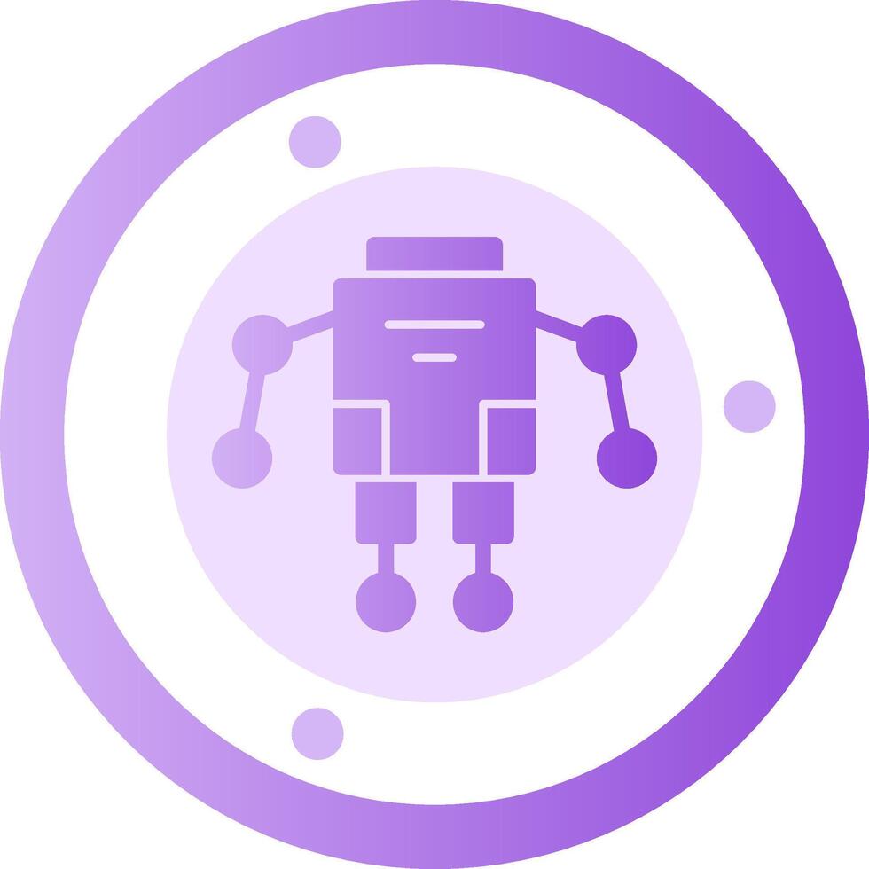 Exoskeleton Glyph Gradient Icon vector