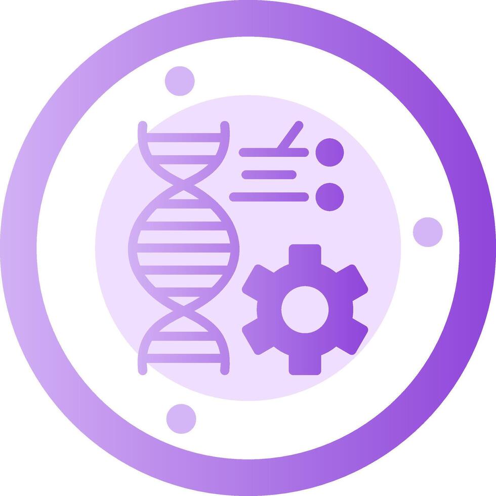 Genetic Engineering Glyph Gradient Icon vector