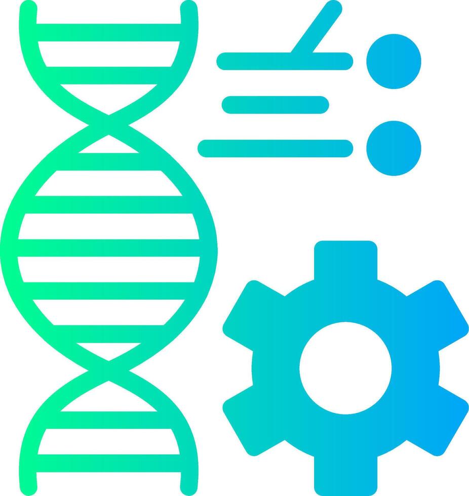 Genetic Engineering Solid Multi Gradient Icon vector