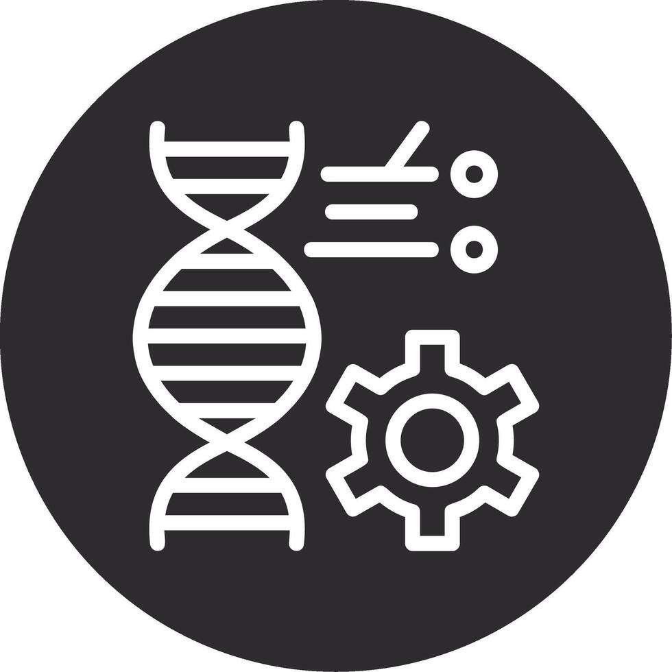 Genetic Engineering Inverted Icon vector