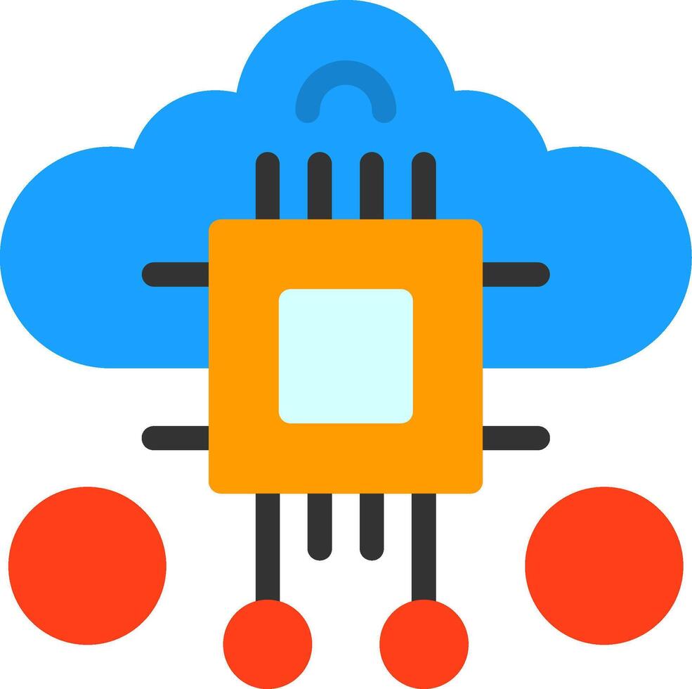 Swarm Intelligence Flat Icon vector