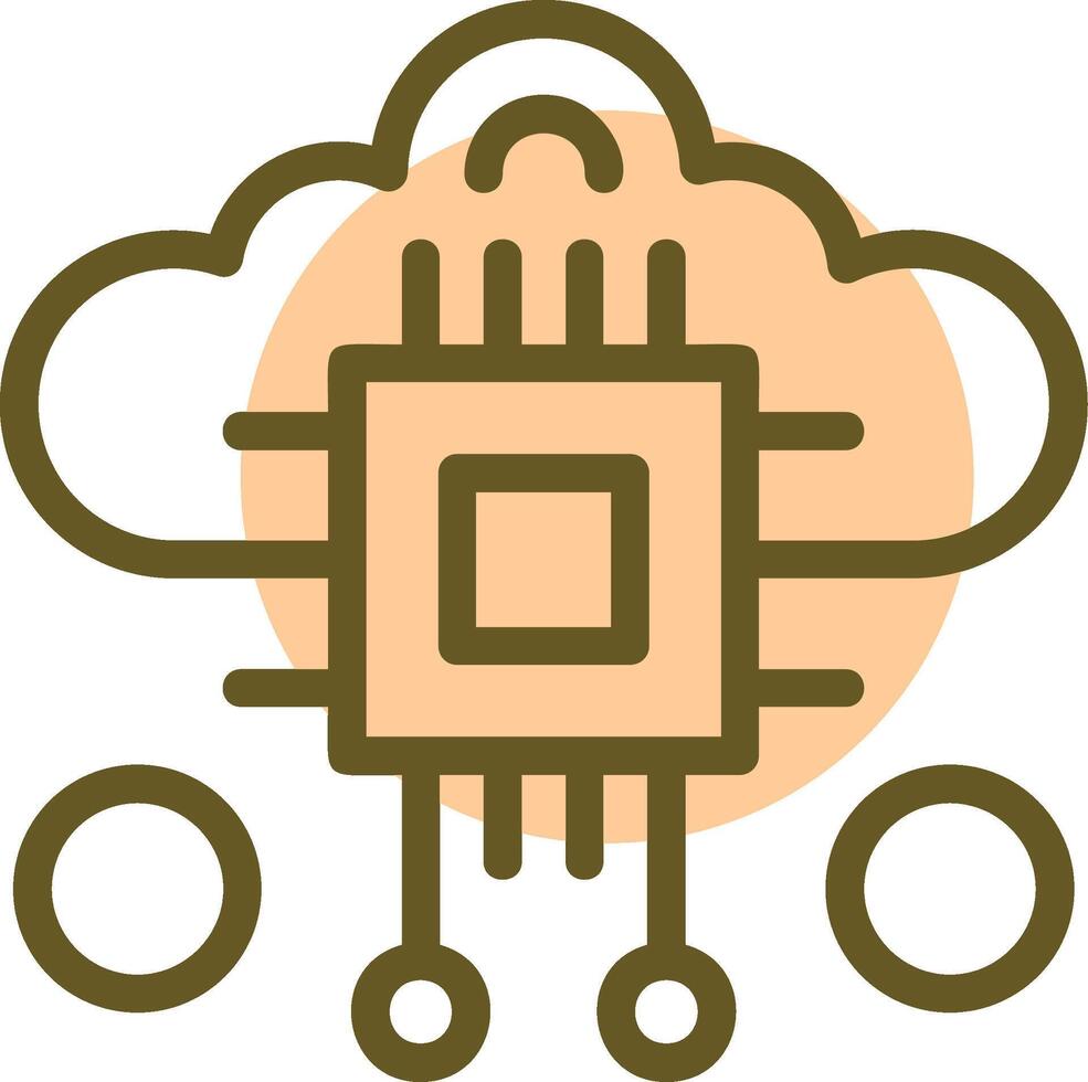 Swarm Intelligence Linear Circle Icon vector