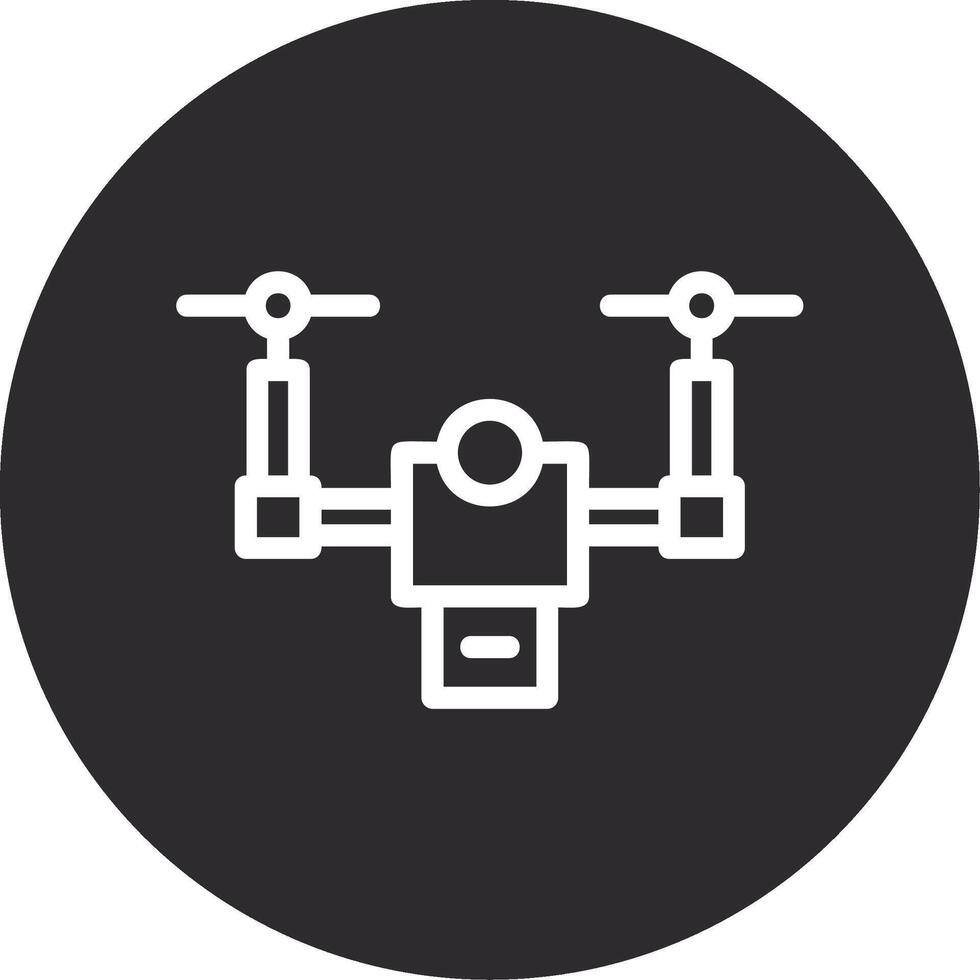 Drone Inverted Icon vector