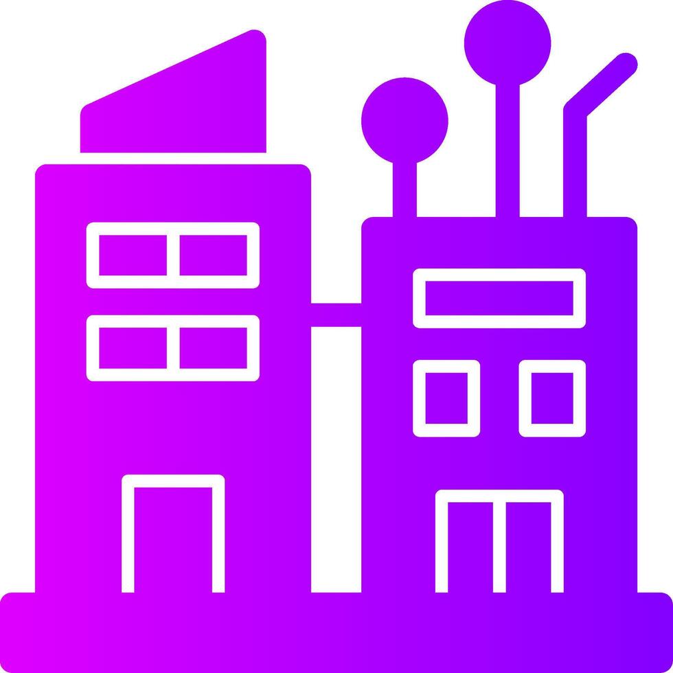 Smart City Solid Multi Gradient Icon 39493515 Vector Art at Vecteezy