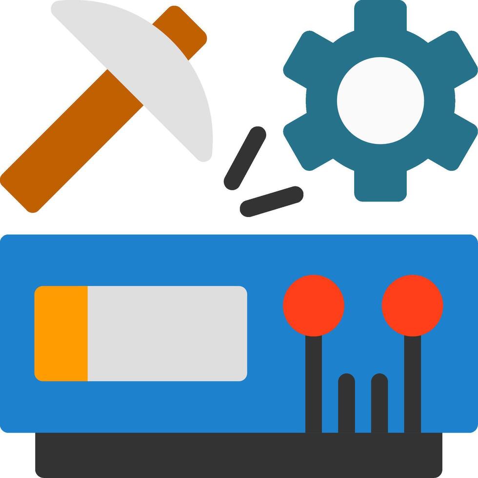 Data Mining Flat Icon vector