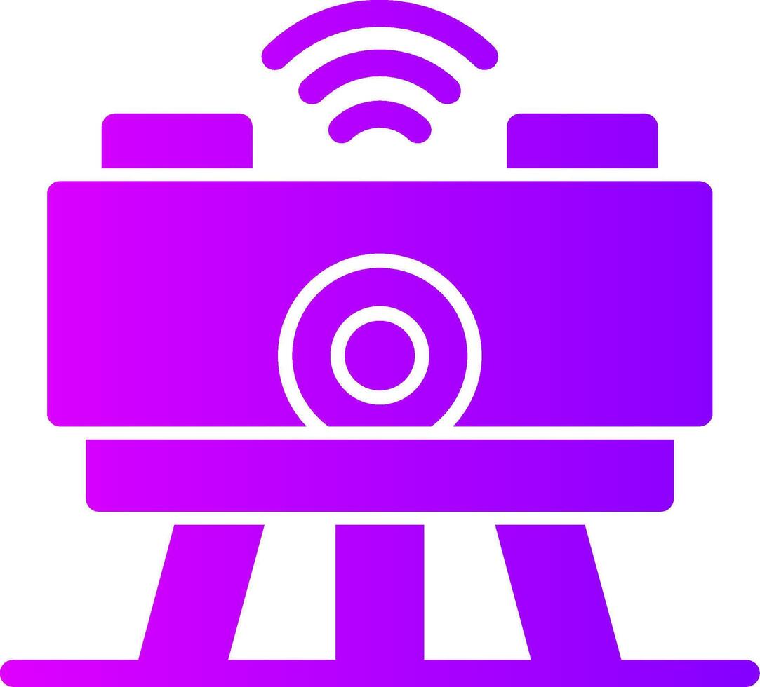 Swarm Robotics Solid Multi Gradient Icon vector