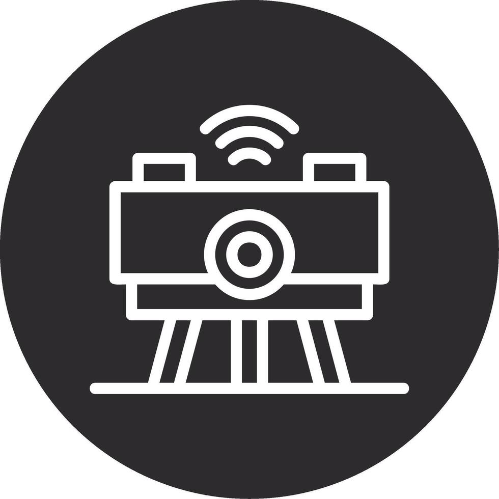 Swarm Robotics Inverted Icon vector