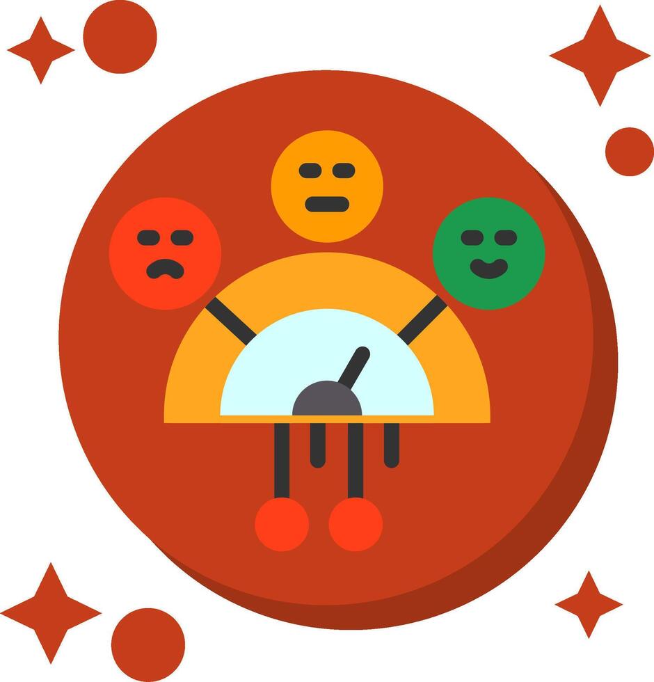 Sentiment Analysis Tailed Color Icon vector