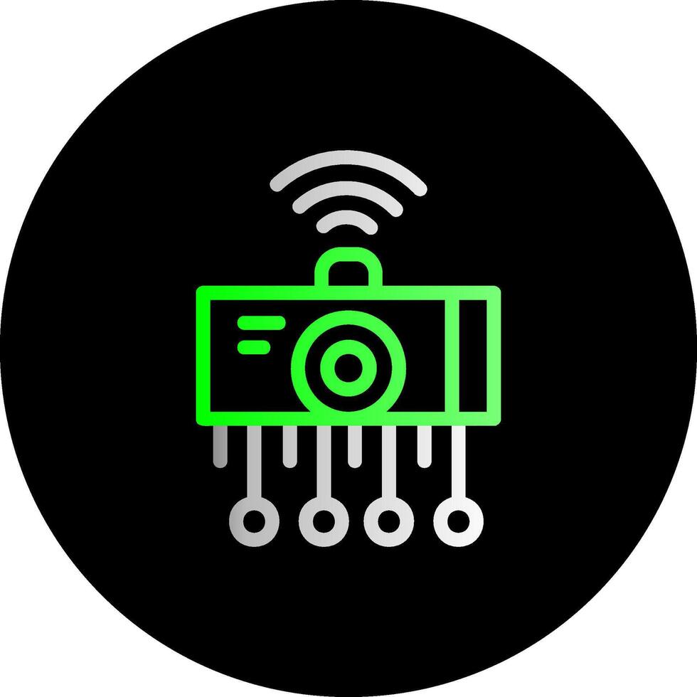 IoT Sensors Dual Gradient Circle Icon vector