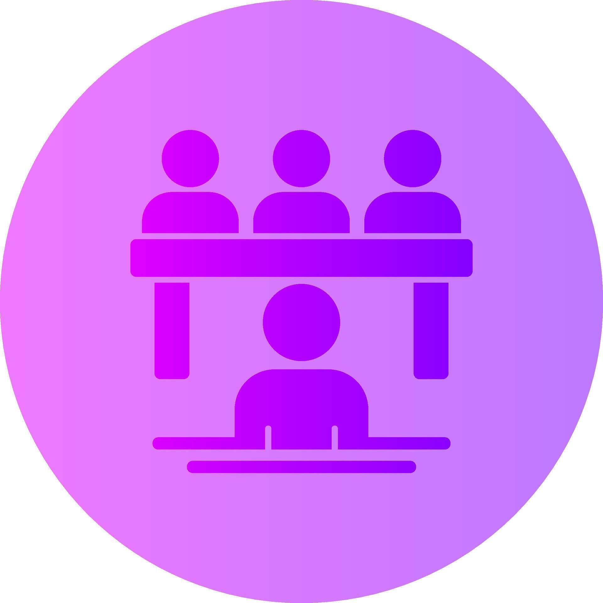 Interview panel Gradient Circle Icon 39494736 Vector Art at Vecteezy