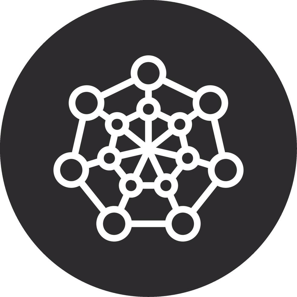 Nanotechnology Inverted Icon vector