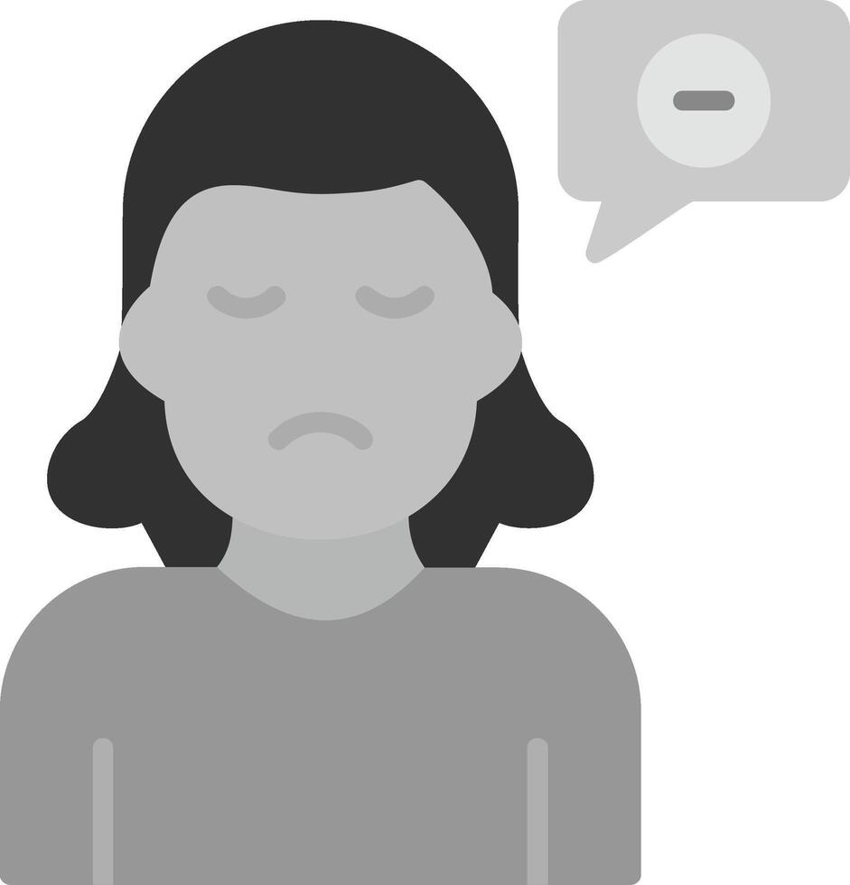 Negative Thinking Vector Icon