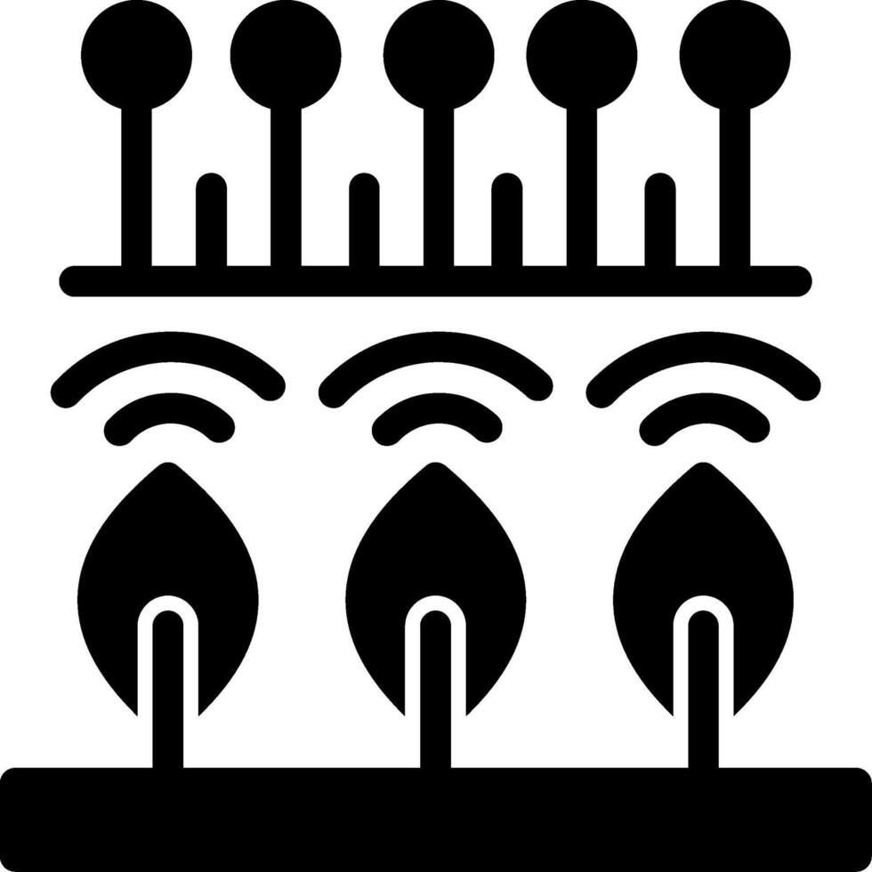 Smart Agriculture Glyph Icon vector