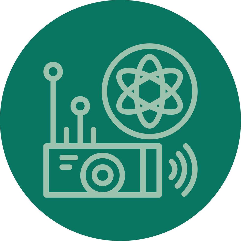 Quantum Sensor Line Multi color Icon vector
