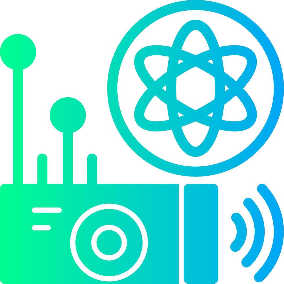 Quantum Sensor Solid Multi Gradient Icon vector