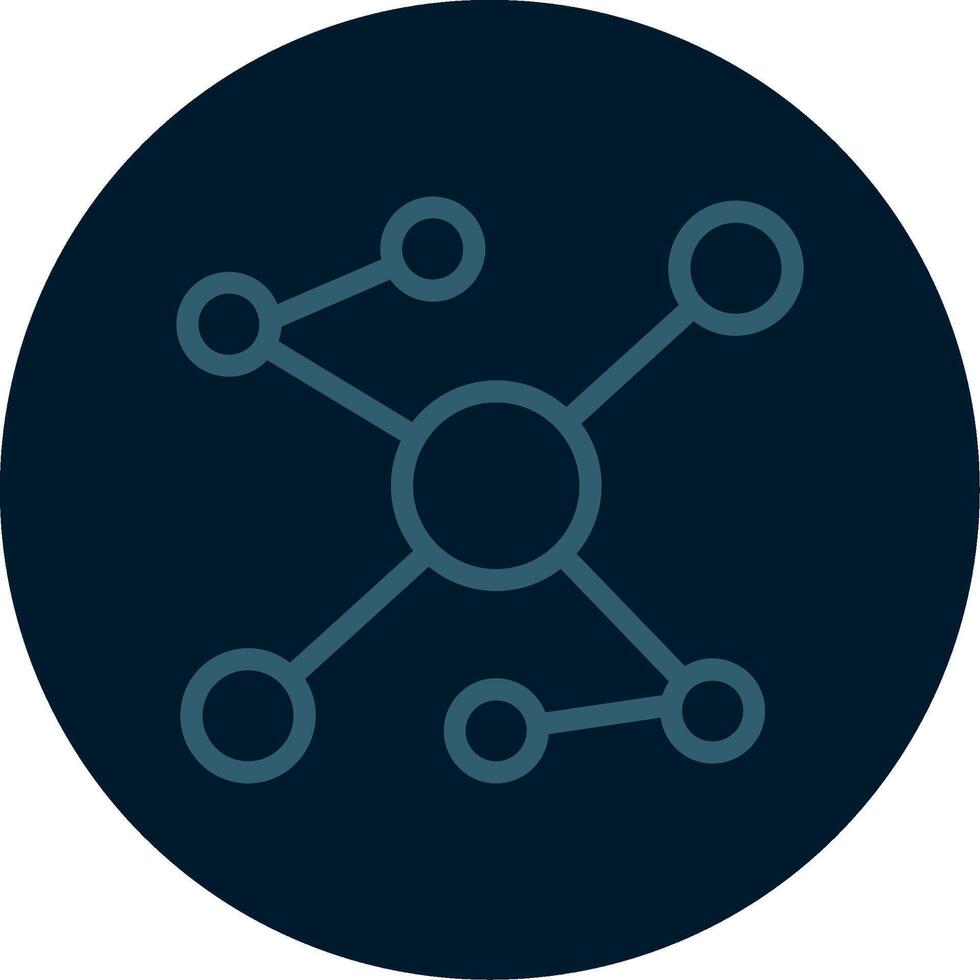Swarm Algorithm Line Multi color Icon vector