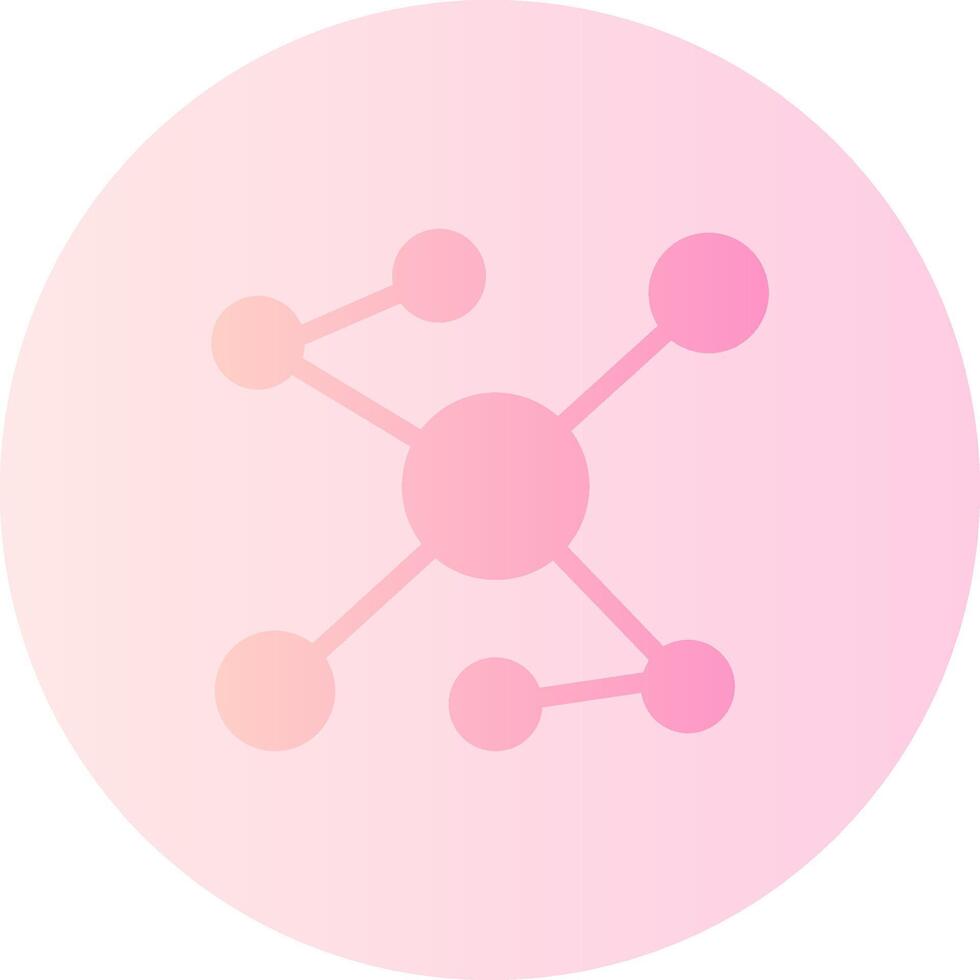 Swarm Algorithm Gradient Circle Icon vector