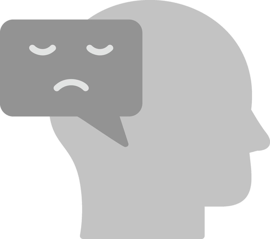 Negative Thinking Vector Icon