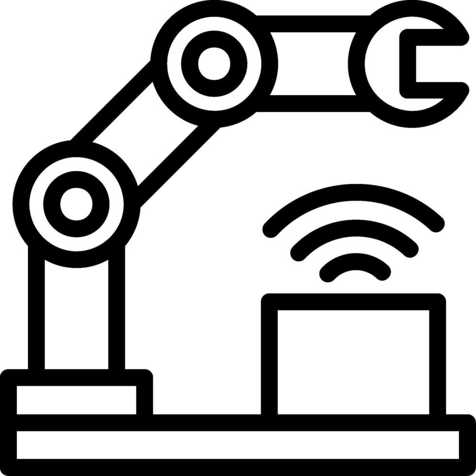 Cyber-Physical Systems Line Icon vector