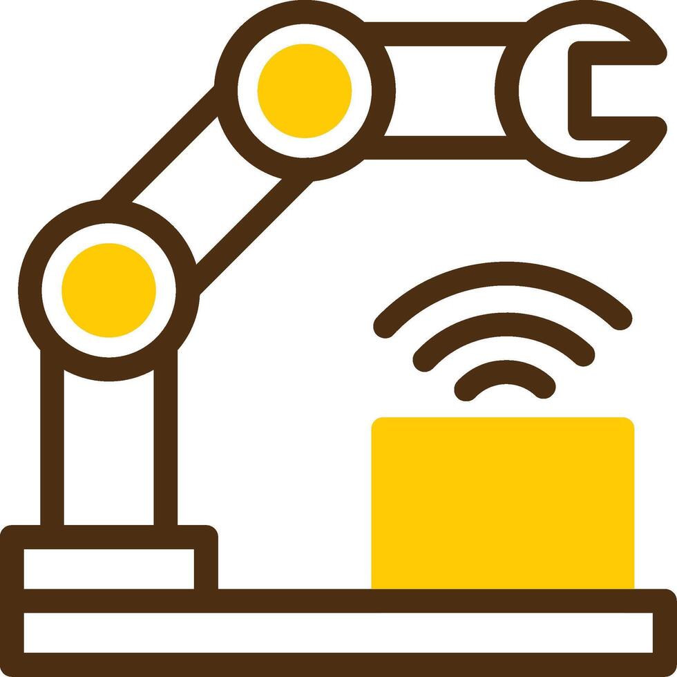 Cyber-Physical Systems Yellow Lieanr Circle Icon vector