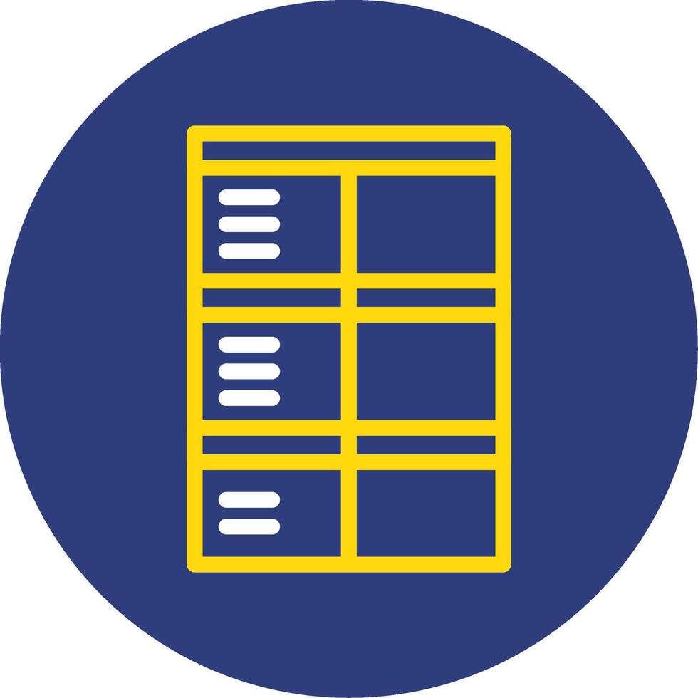 Job application form Dual Line Circle Icon vector