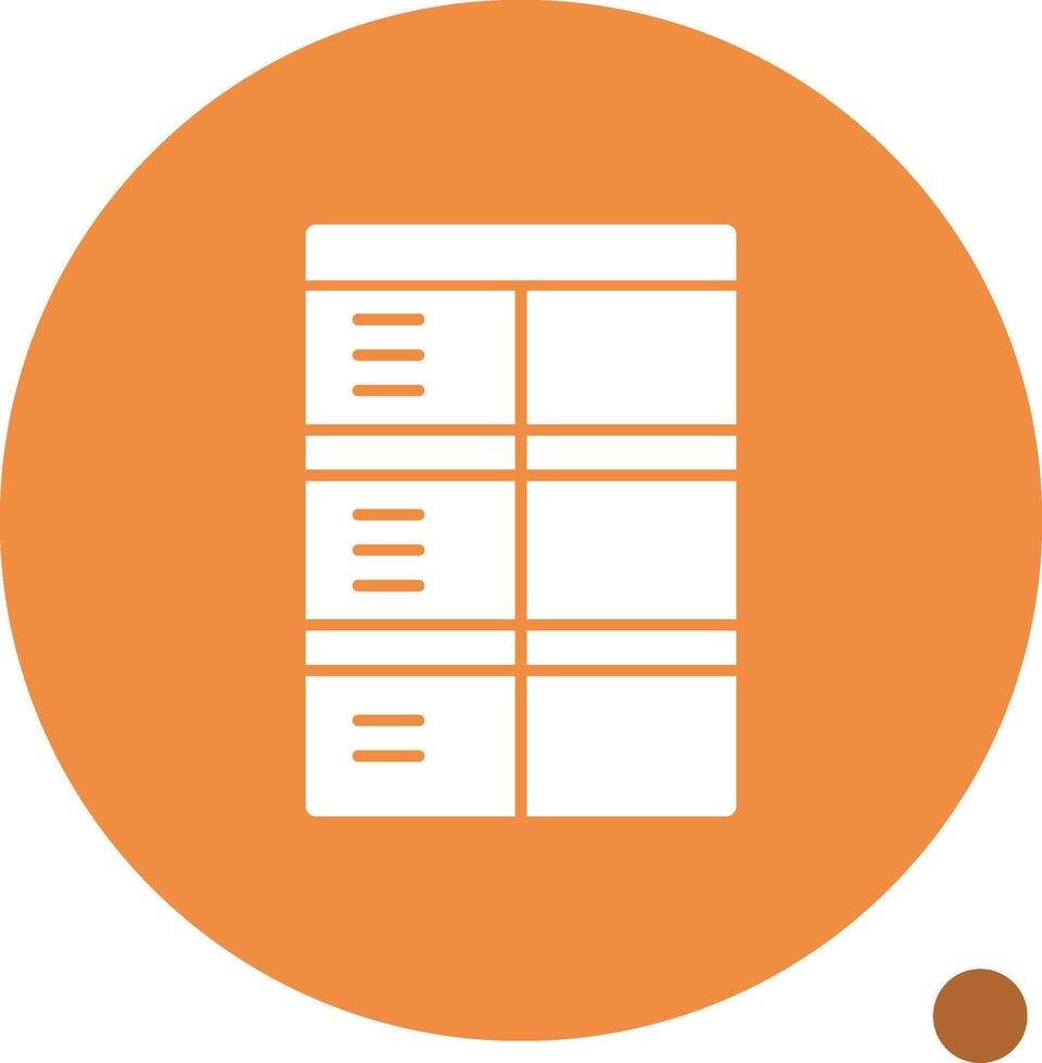 Job application form Glyph Shadow Icon vector