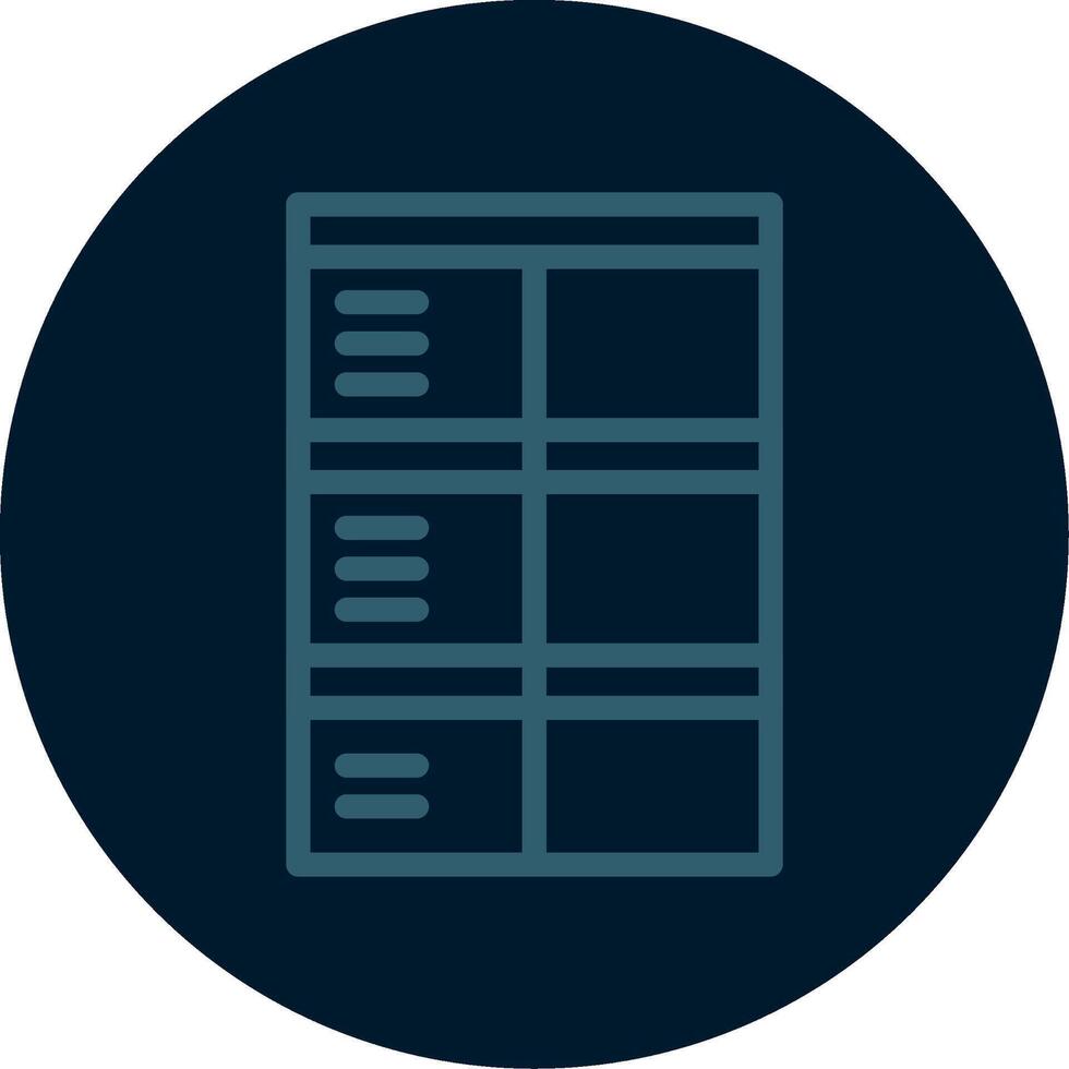 Job application form Line Multi color Icon vector