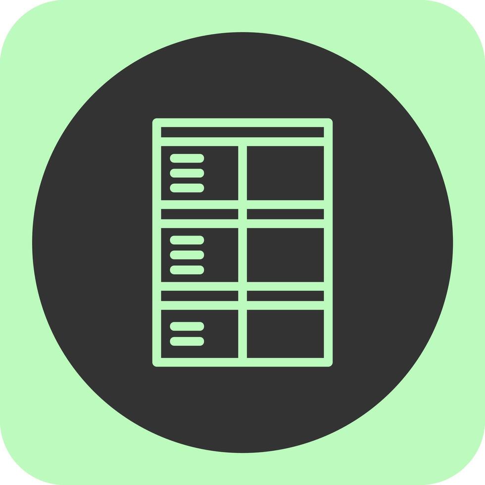 Job application form Linear Round Icon vector