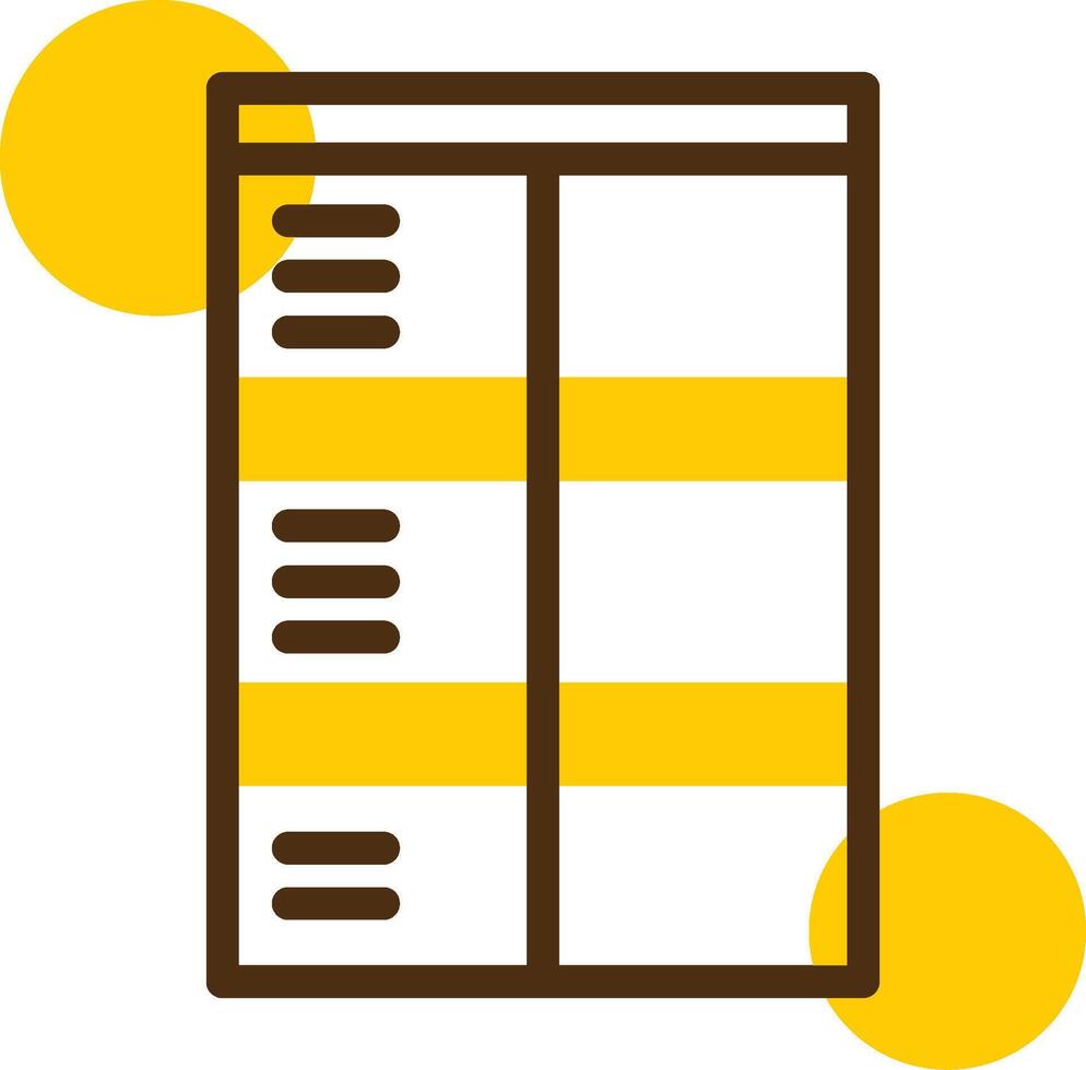 Job application form Yellow Lieanr Circle Icon vector