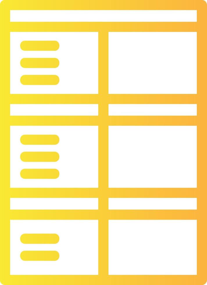 Job application form Linear Gradient Icon vector