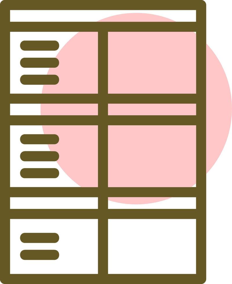 Job application form Linear Circle Icon vector