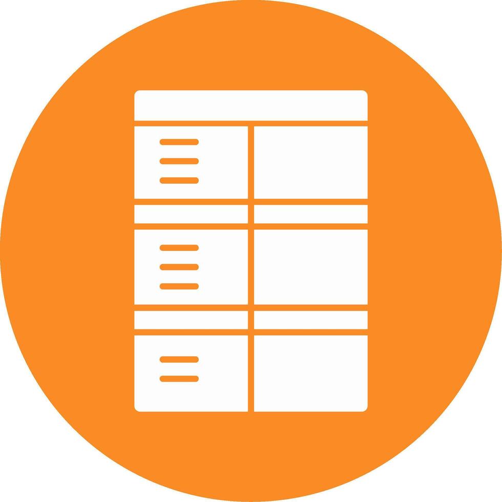 Job application form Glyph Circle Icon vector