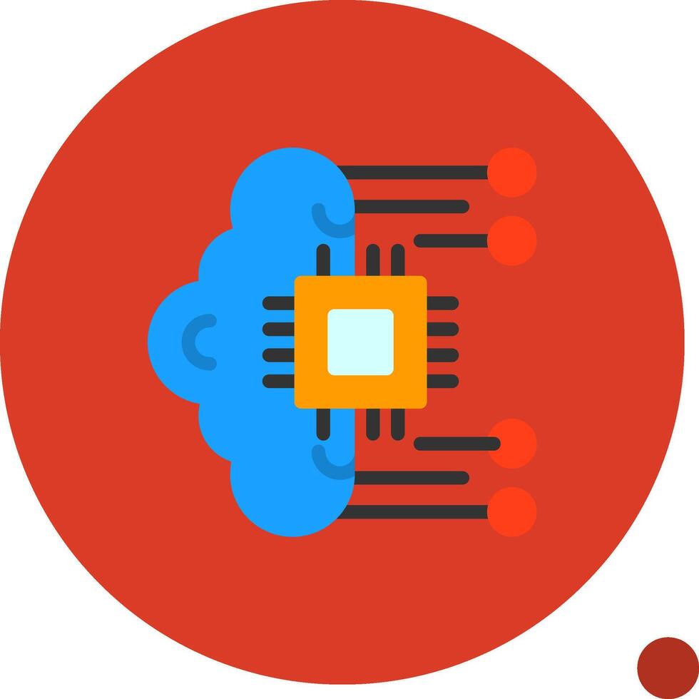 Self-healing Systems Flat Shadow Icon vector