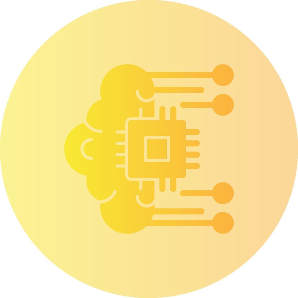 Self-healing Systems Gradient Circle Icon vector