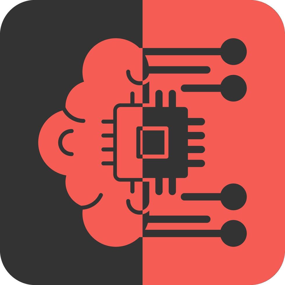 Self-healing Systems Red Inverse Icon vector