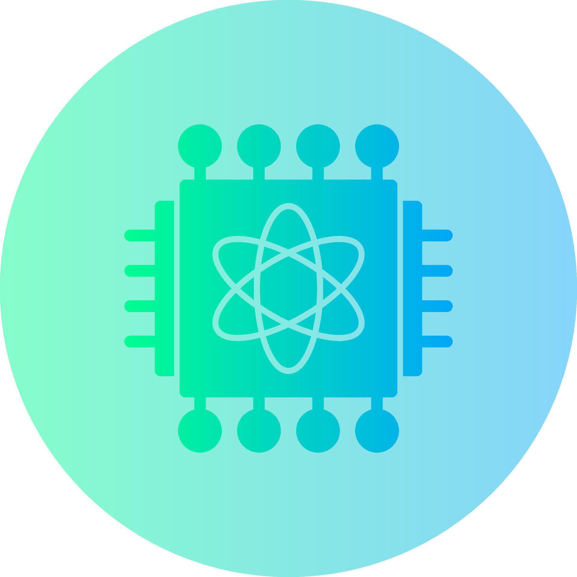 Quantum Processor Gradient Circle Icon 39495444 Vector Art at Vecteezy