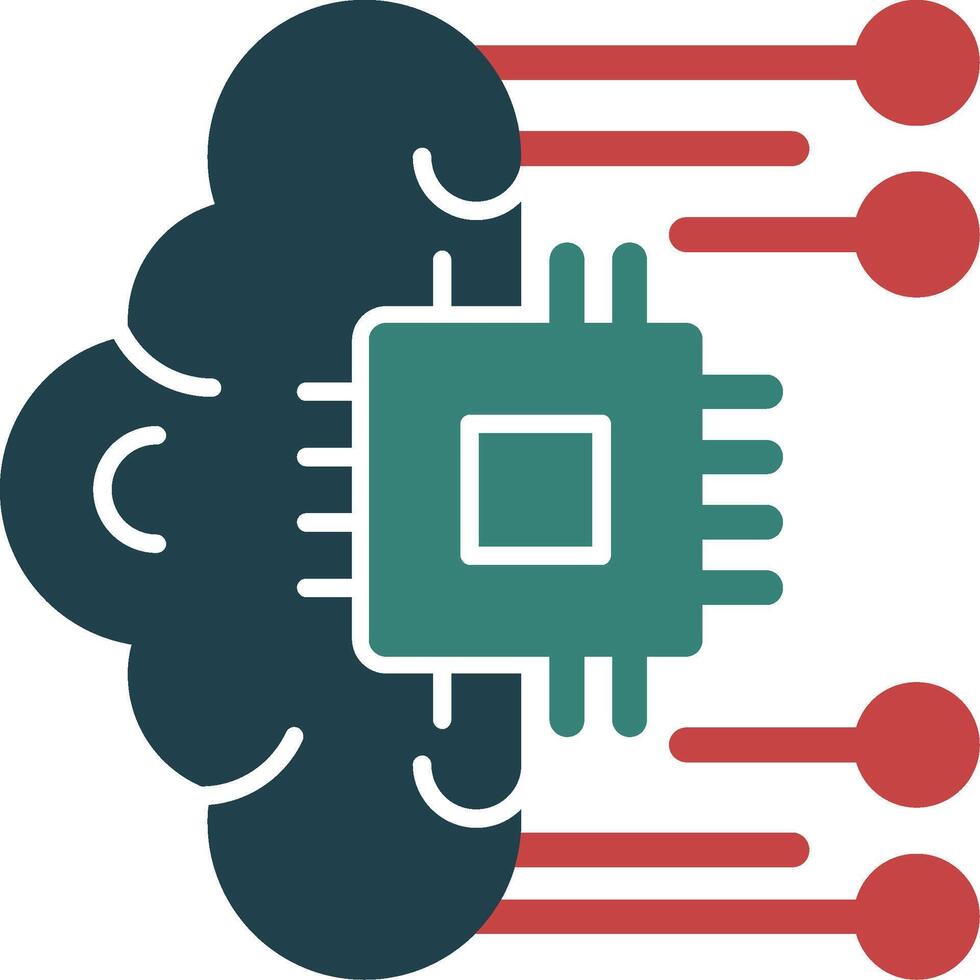 Self-healing Systems Glyph Two Color Icon vector