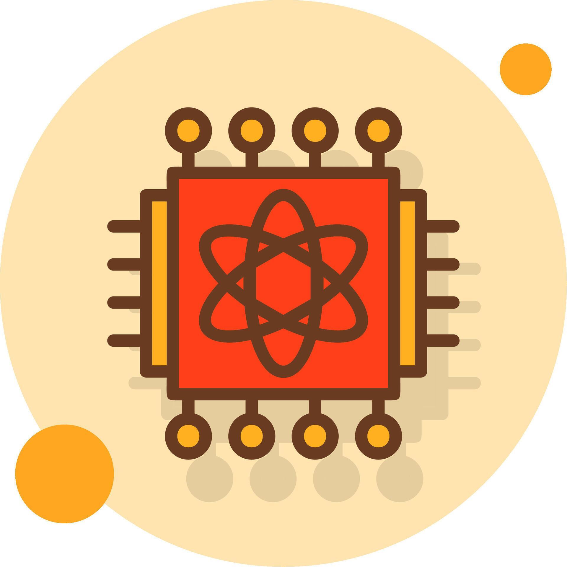 Quantum Processor Filled Shadow Circle Icon 39495466 Vector Art at Vecteezy