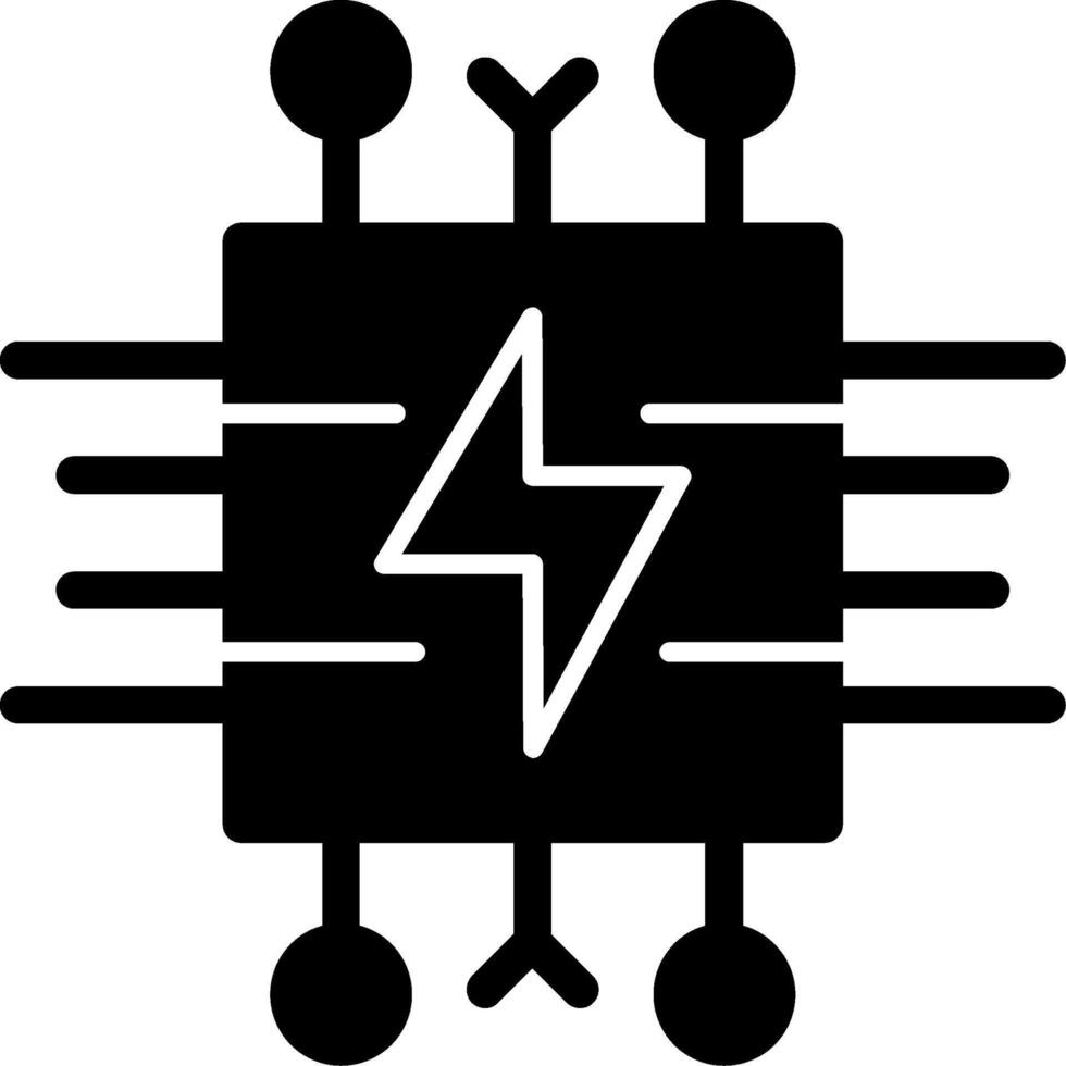 Smart Energy Glyph Icon vector