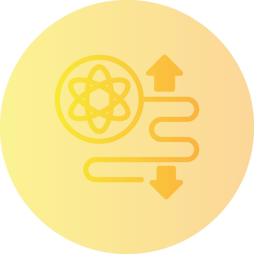 Quantum Entanglement Gradient Circle Icon vector