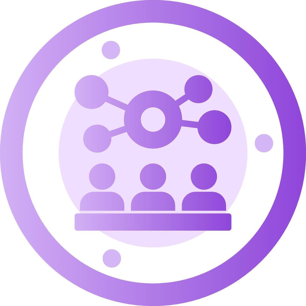 Networking event Glyph Gradient Icon vector