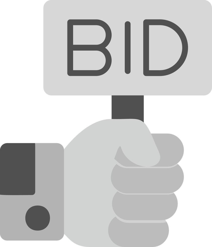 Bid Vector Icon