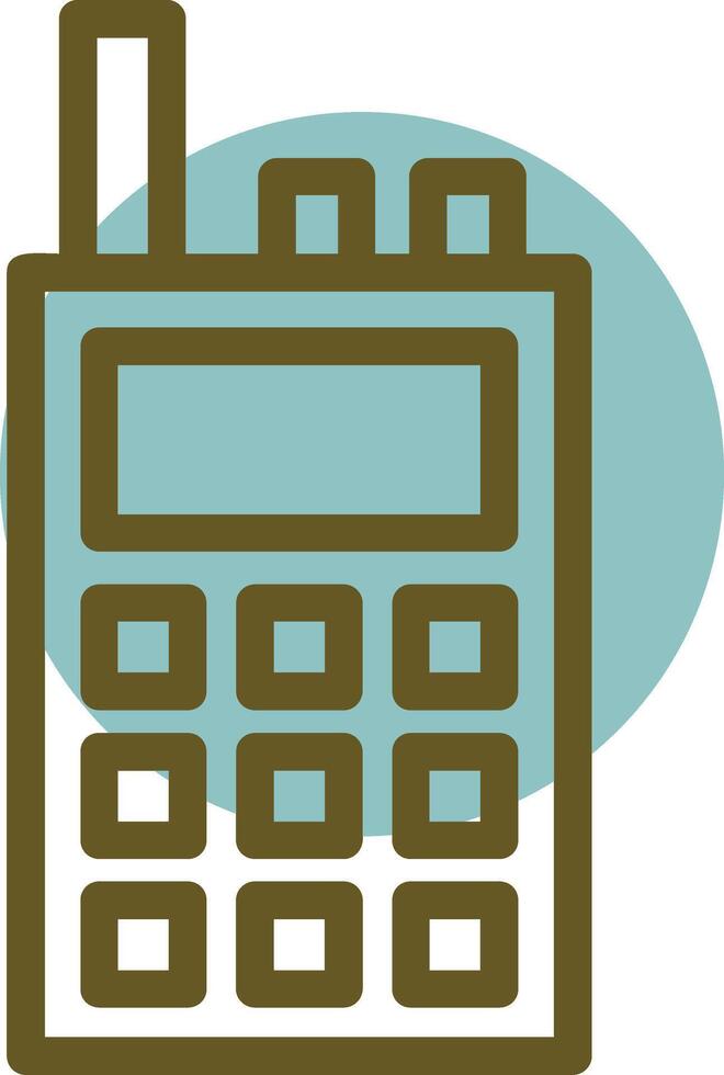 Cognitive Radio Linear Circle Icon vector
