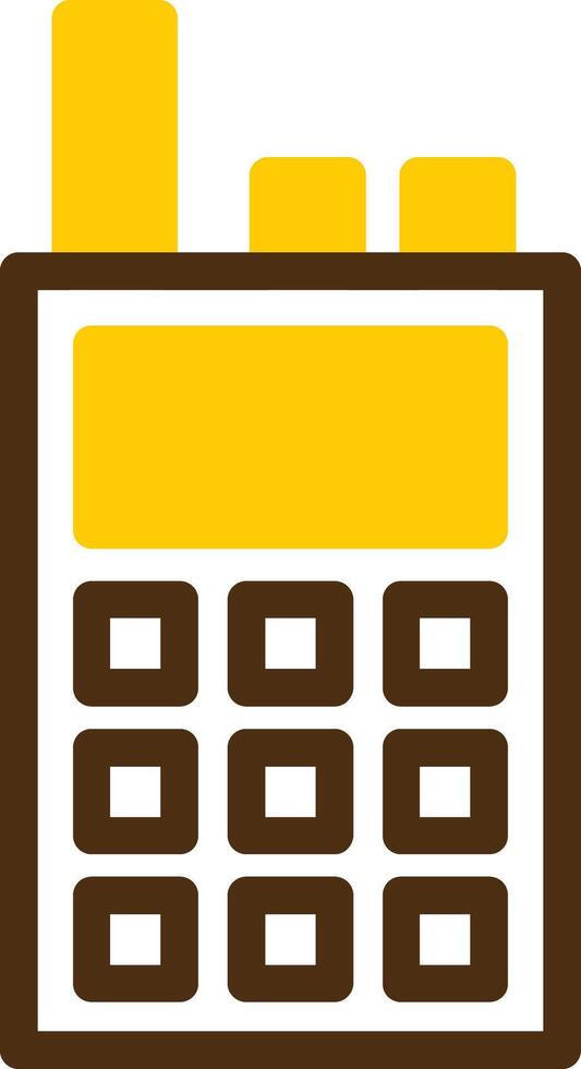 Cognitive Radio Yellow Lieanr Circle Icon vector