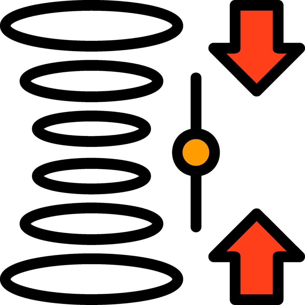 Quantum Superposition Line Filled Icon vector