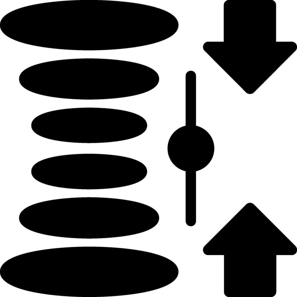 Quantum Superposition Glyph Icon vector